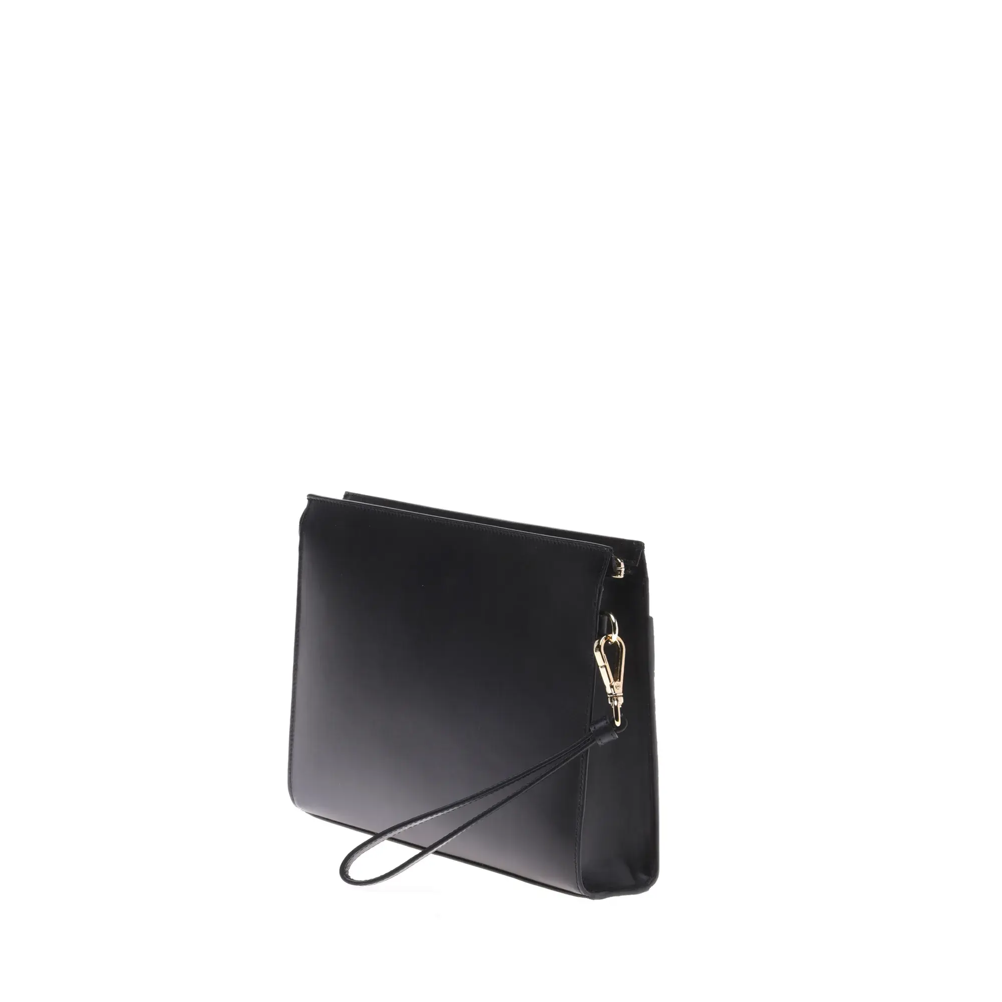 Gesteppte Leder Clutch mit Handschlaufe