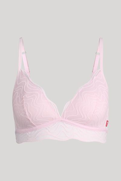 Wattierter BH ohne Bügel Wave Lace