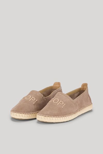 Espadrilles aus Wildleder mit Jutesohle