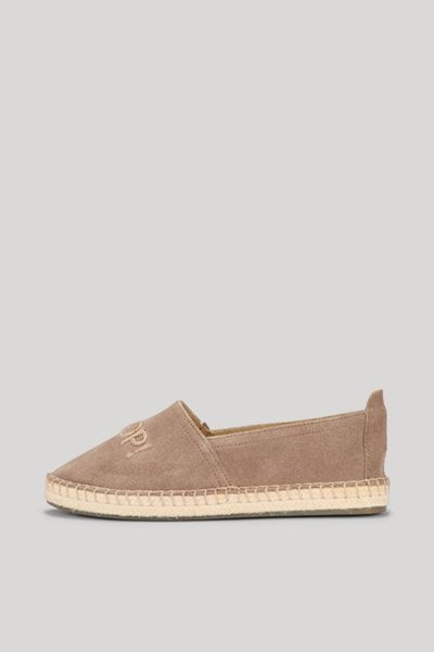Espadrilles aus Wildleder mit Jutesohle