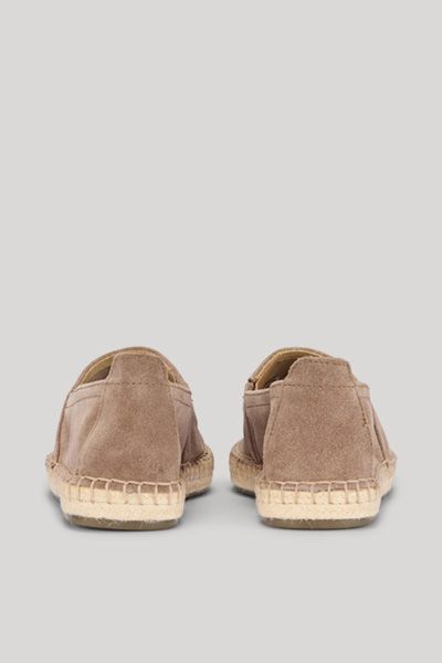 Espadrilles aus Wildleder mit Jutesohle