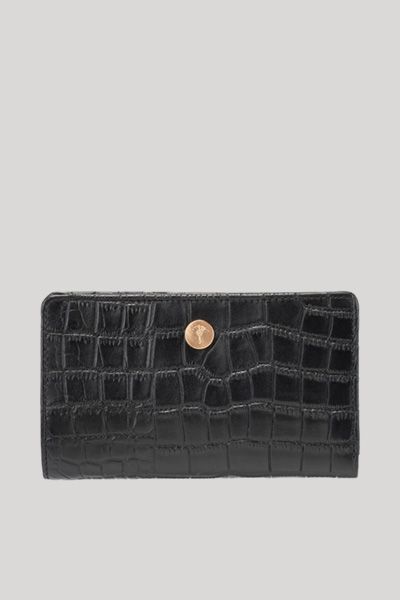 Elegantes Portemonnaie im Kroko-Look