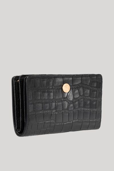 Elegantes Portemonnaie im Kroko-Look