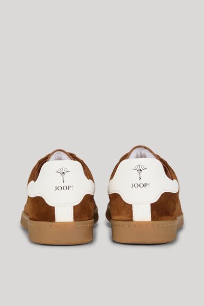 Braune Retro-Sneaker aus Veloursleder