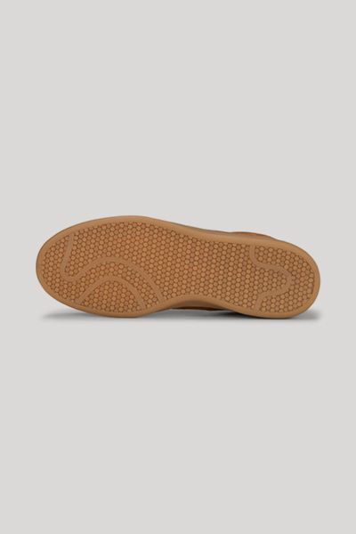 Braune Retro-Sneaker aus Veloursleder