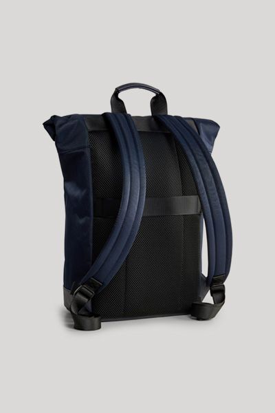 Moderner Roll-Top Rucksack in Dunkelblau