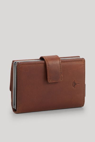 Kompaktes Bifold-Lederportemonnaie mit RFID