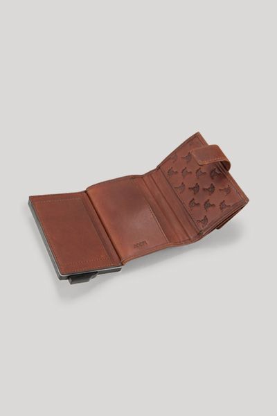 Kompaktes Bifold-Lederportemonnaie mit RFID