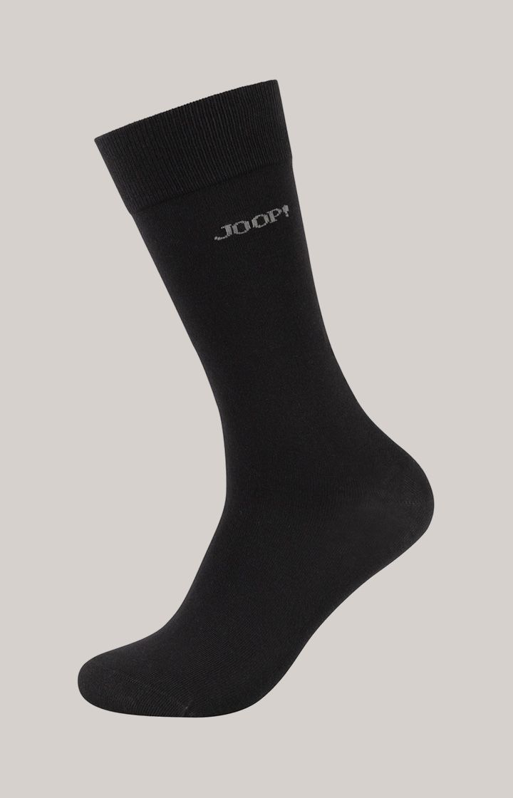 Schwarze Socken aus Baumwollmischgewebe, 4er-Pack