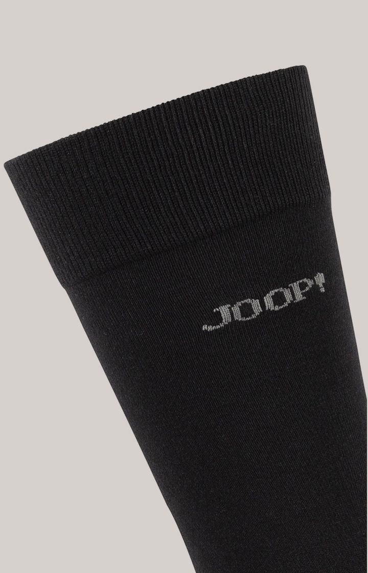 Schwarze Socken aus Baumwollmischgewebe, 4er-Pack