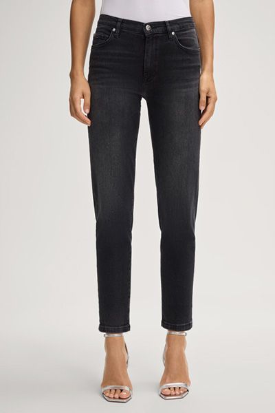 Tapered High-Waisted Jeans