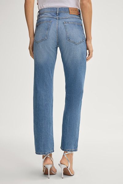 Gerade Jeans mit hoher Taille