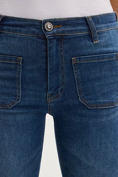Bootcut Jeans Ella mit hoher Taille