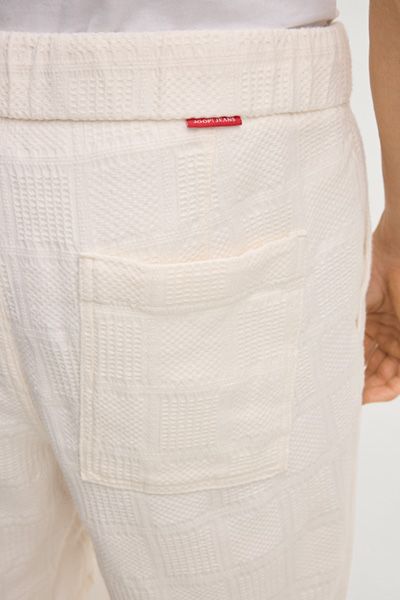 Shorts mit Tunnelzug aus strukturierter Baumwolle