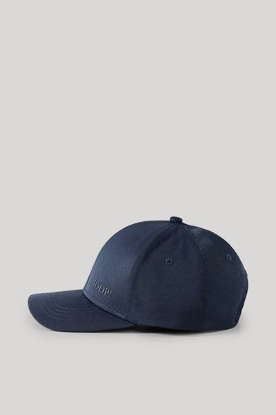 Marineblaue Baseballkappe mit Logo