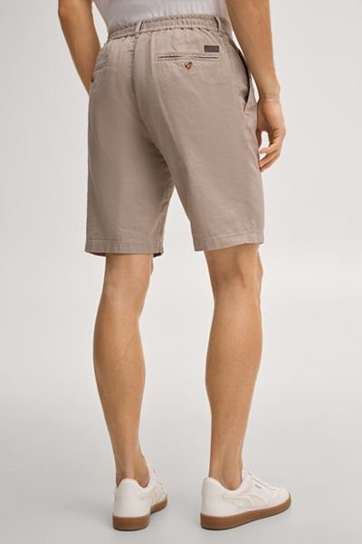 Beige Falten Chino Shorts