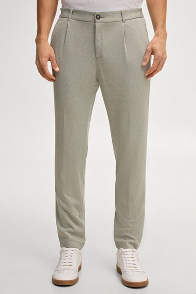 Grüne Bundfaltenhose