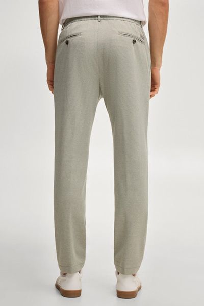 Grüne Bundfaltenhose