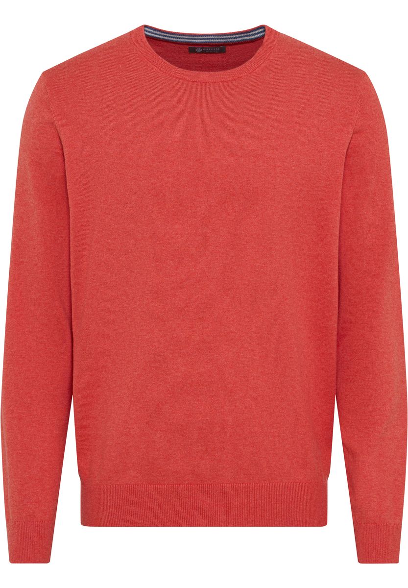 GALERIA essentials Pullover, Rippbündchen, für Herren, rot, S