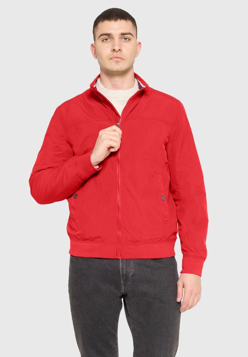 Rote essentielle Bomberjacke