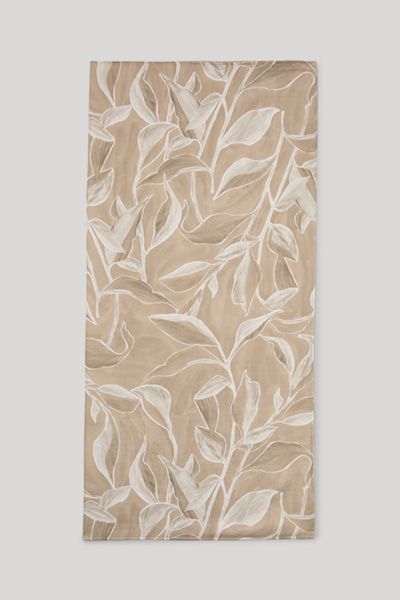 Beige Bandana-Tuch mit Blumenmuster