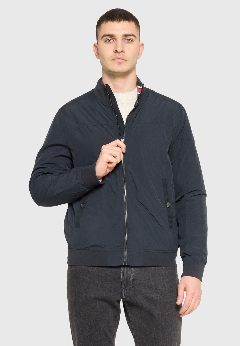 Herren Moderne Bomberjacke mit Stehkragen