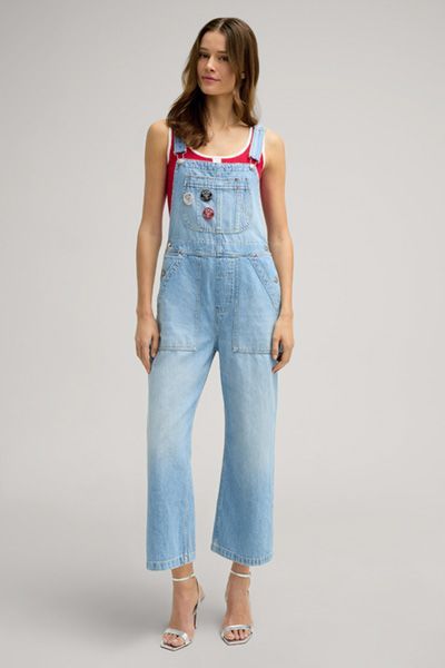 Jeans-Latzhose Elia mit geradem Beinverlauf