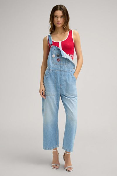 Jeans-Latzhose Elia mit geradem Beinverlauf