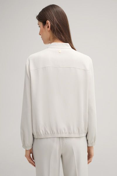 Moderner Crêpe Blouson mit Taschen