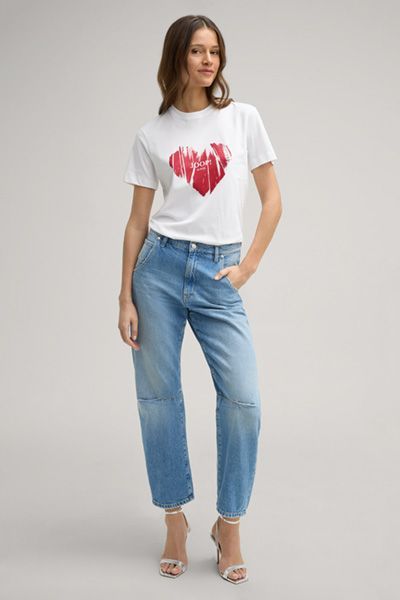 Klassisches Baumwoll-T-Shirt mit Grafik