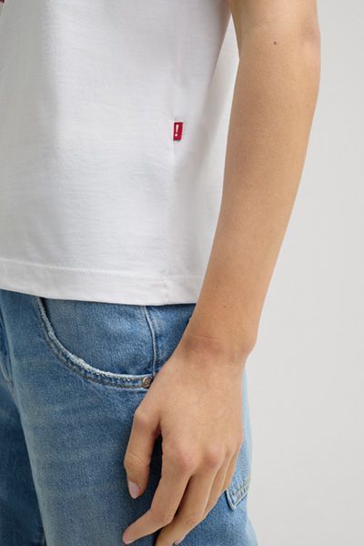 Klassisches Baumwoll-T-Shirt mit Grafik