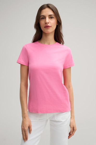 Klassisches Baumwoll-T-Shirt mit Rundhalsausschnitt