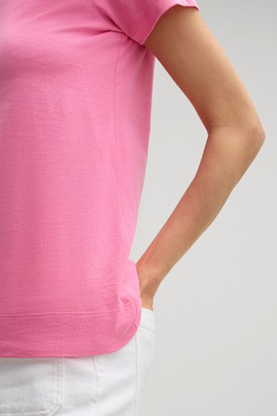 Klassisches Baumwoll-T-Shirt mit Rundhalsausschnitt