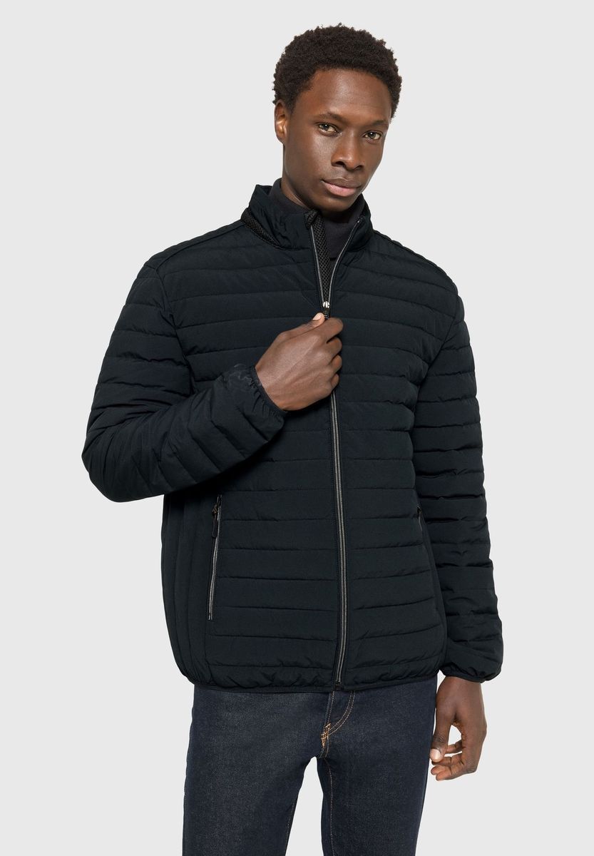 Gesteppte Herren Jacke mit Stehkragen