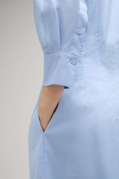 Klassisches Midi-Hemdkleid mit Ärmeln