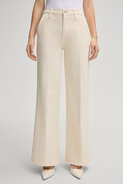 Weite Jeans mit hohem Bund