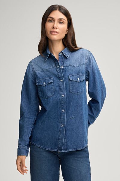 Klassisches Jeanshemd im Western-Stil