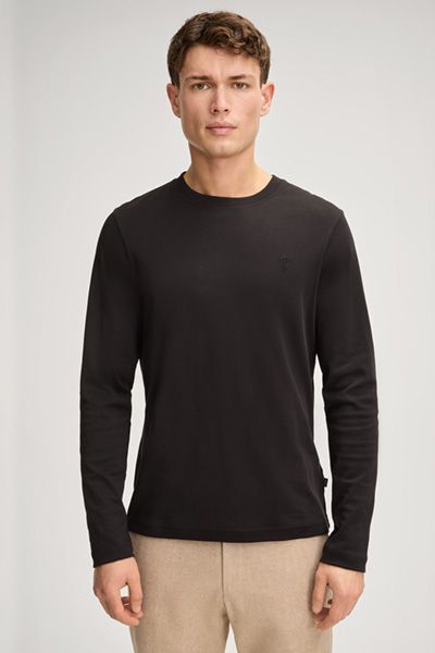 Minimalistisches Langarm Baumwoll T-Shirt