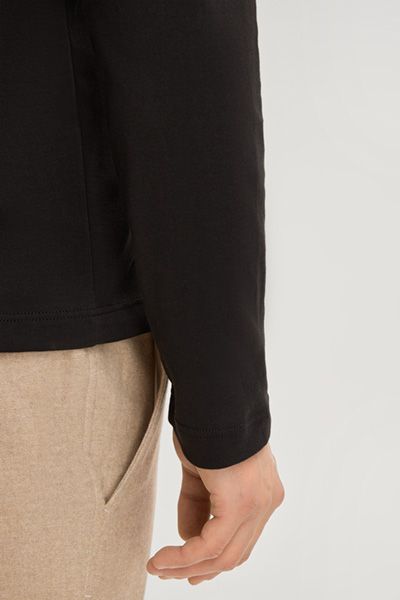 Minimalistisches Langarm Baumwoll T-Shirt