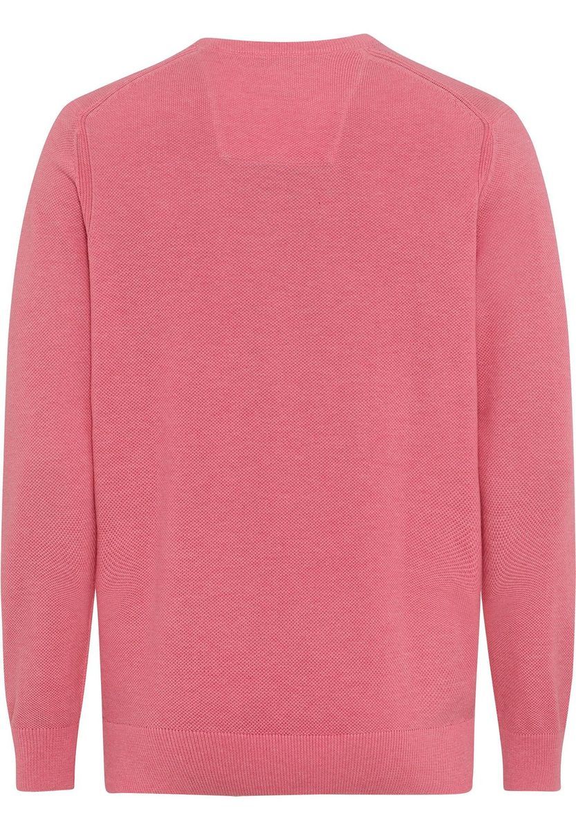 Klassischer Baumwollpullover mit Rundhalsausschnitt