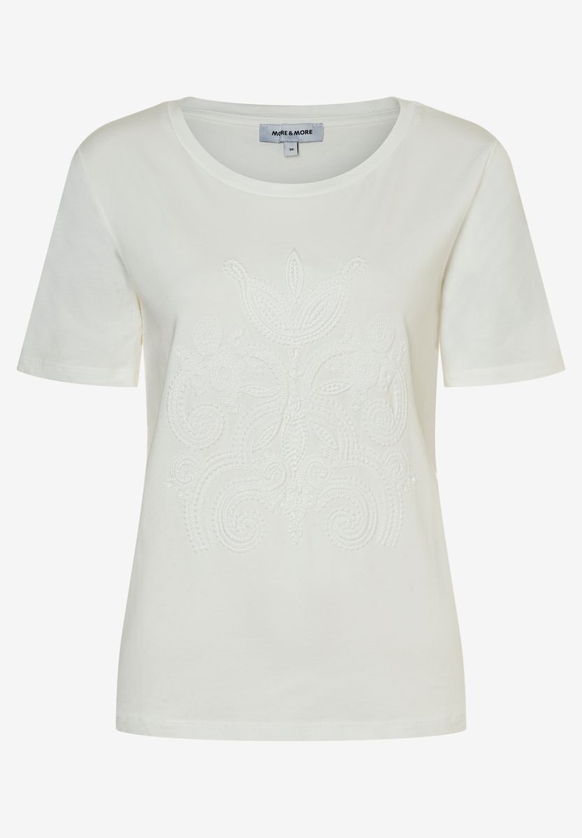 T-Shirt mit Stickerei auf der Vorderseite
