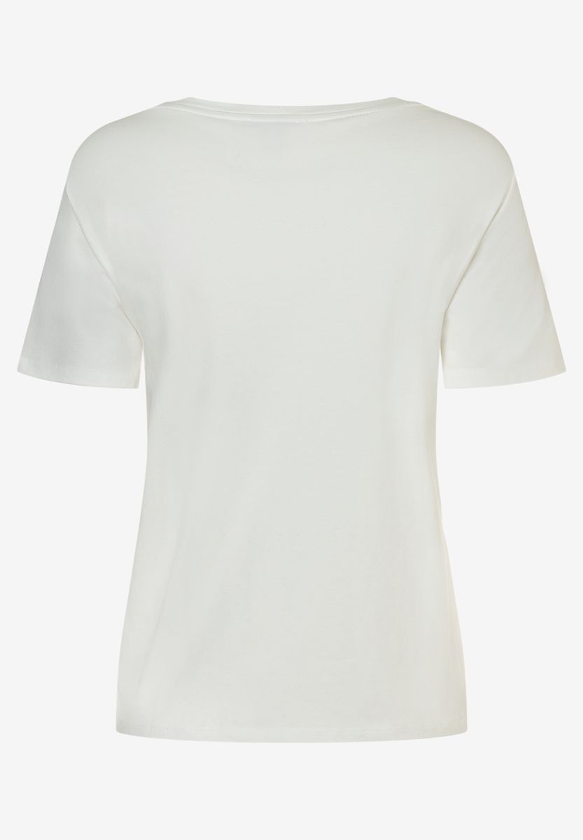 T-Shirt mit Stickerei auf der Vorderseite