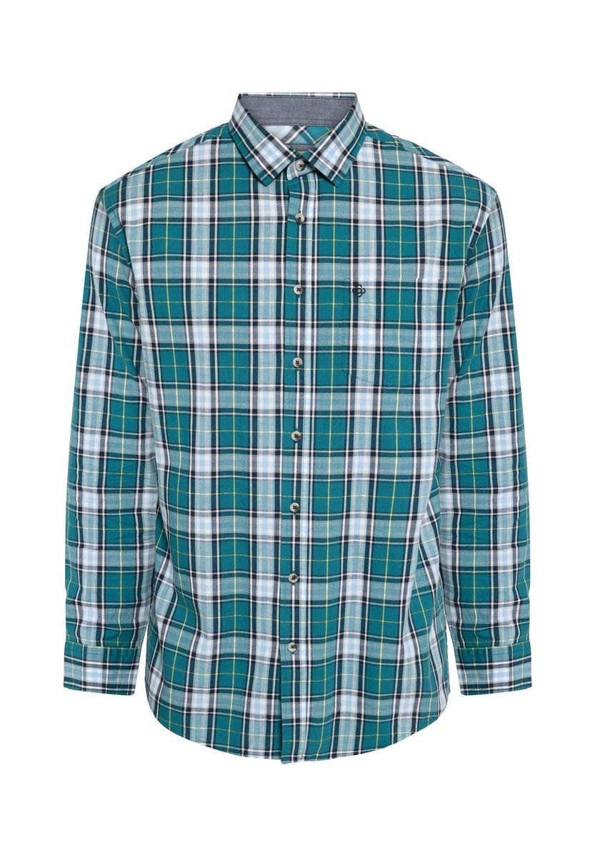 GALERIA Freizeithemd, Langarm, Kent-Kragen, für Herren, blau, S