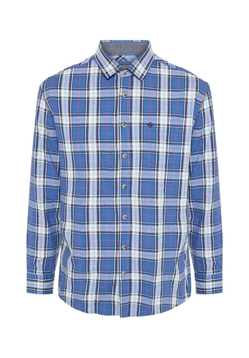 GALERIA Freizeithemd, Langarm, Kent-Kragen, für Herren, blau, S