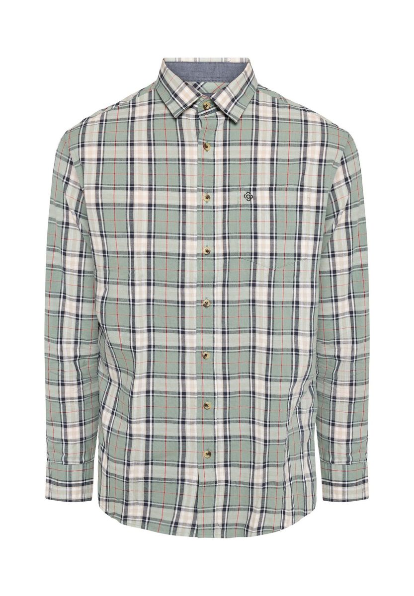 GALERIA Freizeithemd, Langarm, Kent-Kragen, für Herren, grün, S