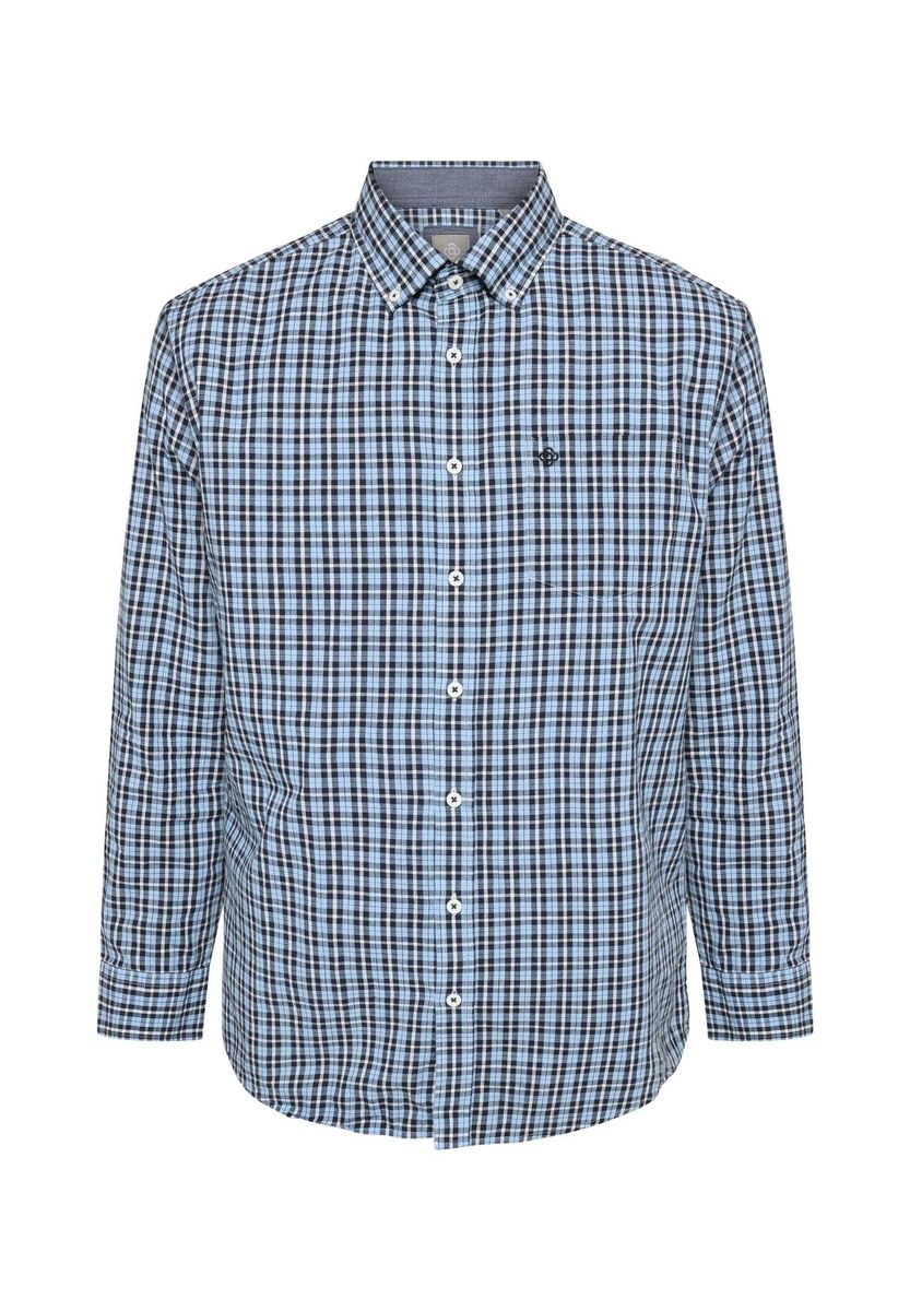 GALERIA Hemd, Langarm, Button-Down-Kragen, für Herren, blau, S