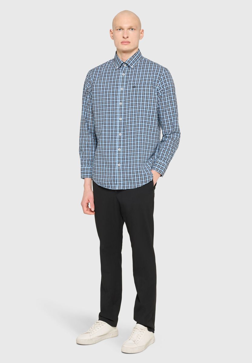 GALERIA Hemd, Langarm, Button-Down-Kragen, für Herren, blau, S