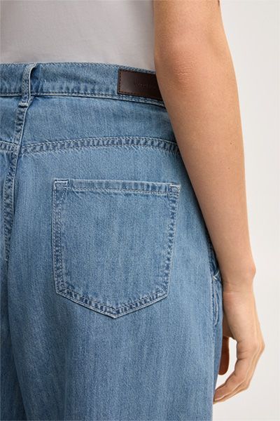 Palazzo-Jeans mit weitem Bein