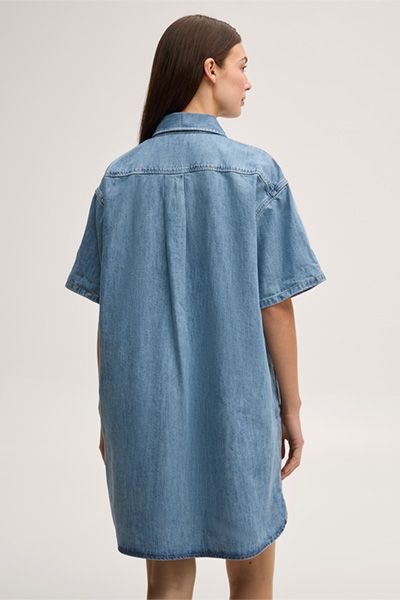 Jeans-Kleid in Mid Blue washed