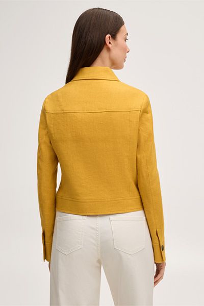 Kurzjacke aus Leinenmischung